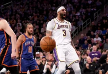 knicks vs lakers match player stats
