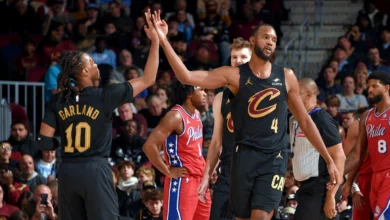 cleveland cavaliers vs 76ers match player stats